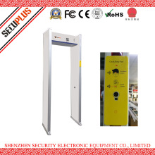 Security metal detector gate with temperature for fever person in hospital